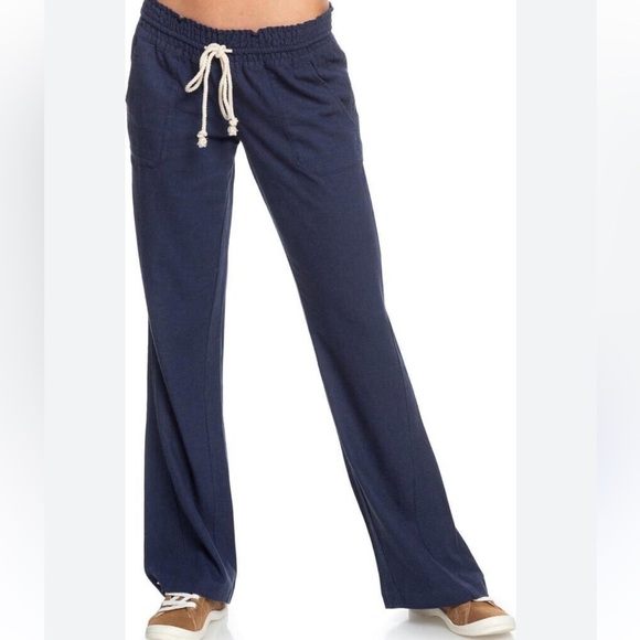 ROXY Oceanside linen blend beach pants. Med - Picture 5 of 10